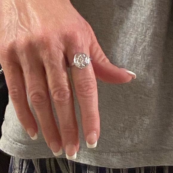 Joy Dravecky The Fortune Silver Coin Ring - Picture 2 of 6